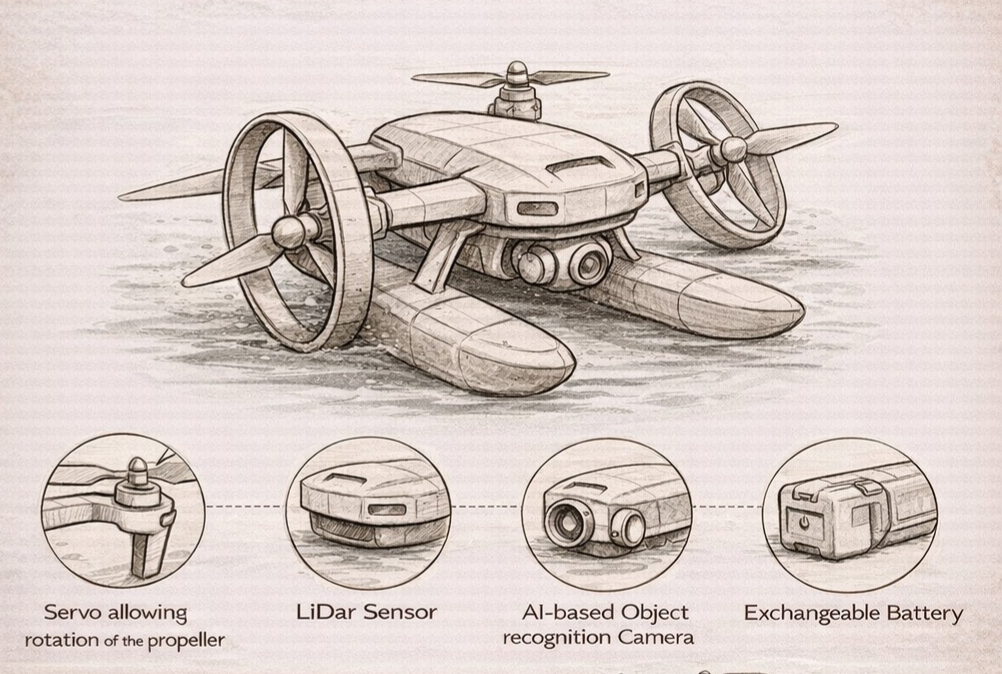 Amphibious Drone Project